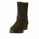 Bottines pour femmes avec fermeture éclair et boucle en daim vert talon 2 - Pointures disponibles:  32