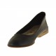 Chaussure ballerine pour femmes en cuir noir talon 1 - Pointures disponibles:  32