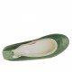 Ballerina shoe in green leather heel 1 - Available sizes:  32