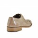 Zapato derby para hombre con cordones y puntera floreal en piel beis - Tallas disponibles:  46, 50