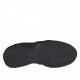 Chaussure sportif à lacets en daim et tissu noir et cuir taupe - Pointures disponibles:  36