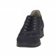 Chaussure sportif pour hommes avec lacets en daim et tissu bleu foncé - Pointures disponibles:  36, 37