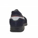 Chaussure à lacets pour hommes en daim et tissu bleu foncé et cuir blanc et rouge - Pointures disponibles:  36, 37
