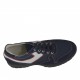 Chaussure à lacets pour hommes en daim et tissu bleu foncé et cuir blanc et rouge - Pointures disponibles:  36, 37