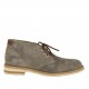 Men's laced ankle shoe in grey suede - Available sizes:  46
