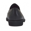Derbyschnürschuh mit Kappe für Herren aus schwarzem Leder - Verfügbare Größen:  36, 51