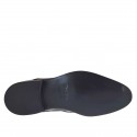 Zapato derby elegante para hombre con cordones en charol de color negro - Tallas disponibles:  36, 37, 47, 48, 49, 50