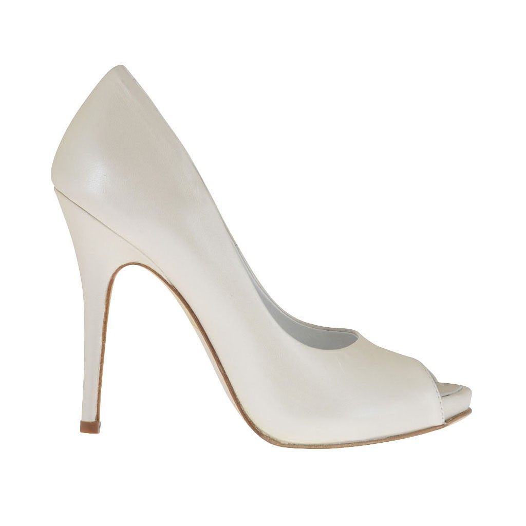Ivory open toe best sale shoes