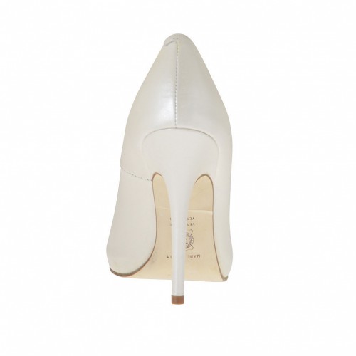 Escarpin Sergio Rossi 'Cachet', Bout Ouvert, Plateforme, Cuir Beige - Taille 38.5, Neuf Avec étiquette