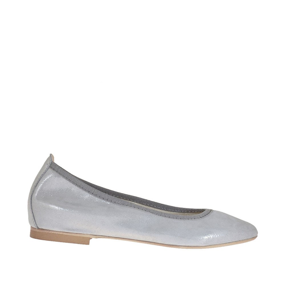 silver suede shoes