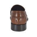 Mocassin élégante pour hommes en cuir marron - Pointures disponibles:  38, 46, 47, 48