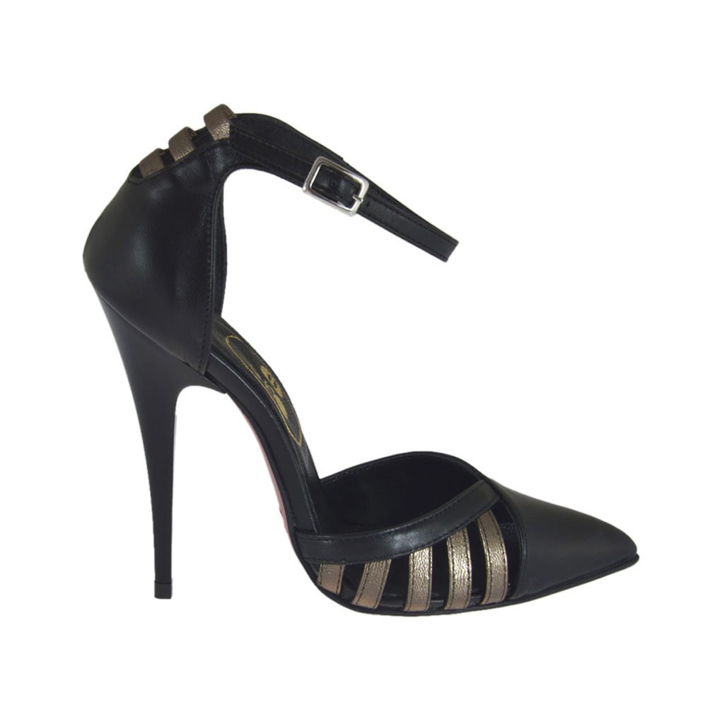 bronze ankle strap heels