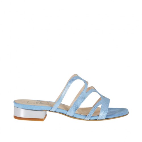 light blue suede heels