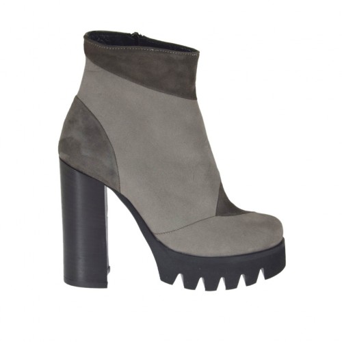 light grey suede heels