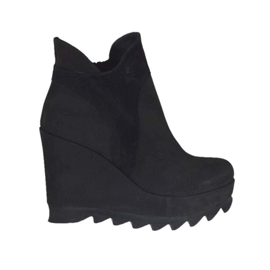 wedge heel ankle boots