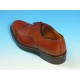 Zapato derby con cordones con puntera en piel color cuero - Tallas disponibles:  54