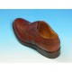 Zapato oxford con cordones y decoraciones Brogue en piel marron caoba - Tallas disponibles:  52, 53, 54