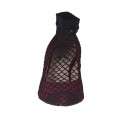 Woman's pump in maroon suede with net heel 7 - Available sizes:  42