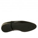 Eleganter Herrenoxfordschuh mit Schnürsenkeln aus schwarzem bedrucktem Lackleder - Verfügbare Größen:  36, 37, 46, 47, 48
