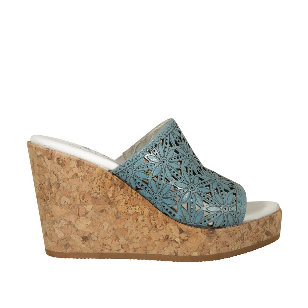 turquoise mules
