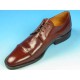 Zapato derby con cordones y puntera para hombres en piel marron - Tallas disponibles:  50, 52, 53, 54