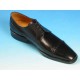 Men's laced derby shoe with captoe in black leather - Available sizes:  51, 52, 53