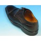 Chaussure derby à lacets avec bout droit pour hommes en cuir noir - Pointures disponibles:  51, 52, 53