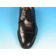 Men's laced derby shoe with captoe in black leather - Available sizes:  51, 52, 53