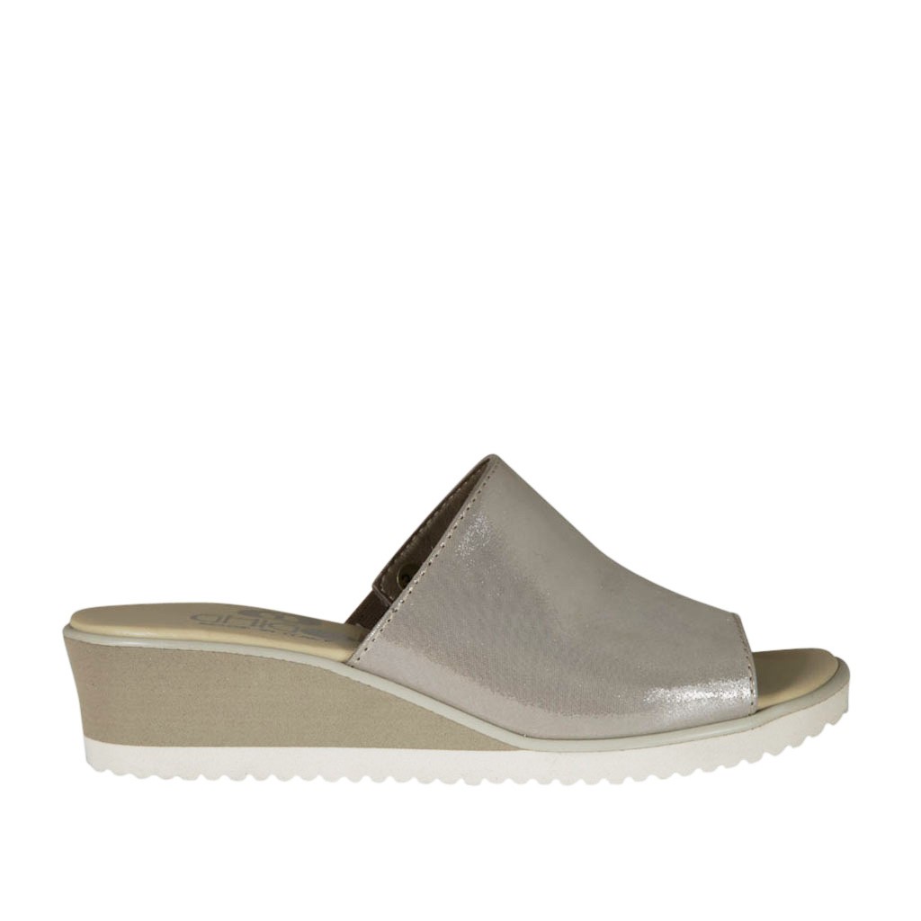 taupe mules