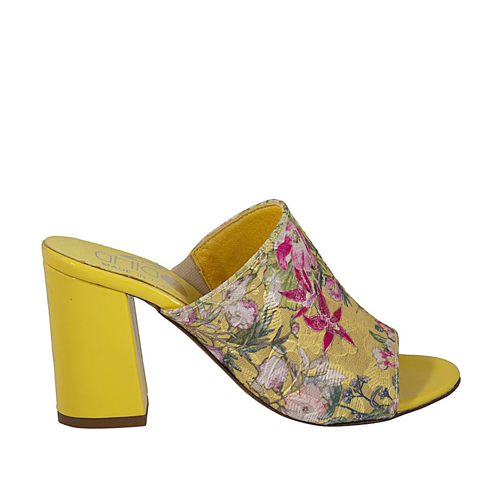 yellow mules heels