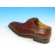 Chaussure derby classique à lacets pour hommes en cuir marron - Pointures disponibles:  52, 53, 54