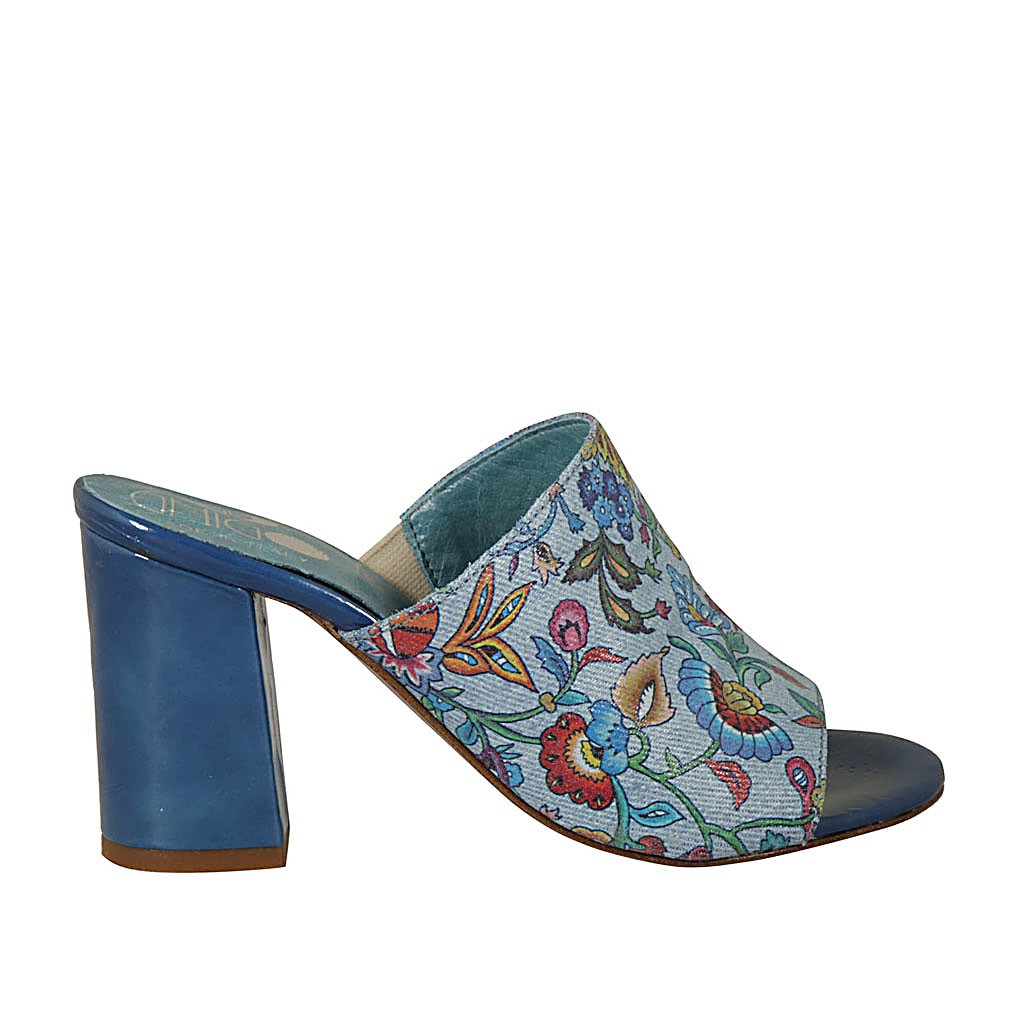 mules blue