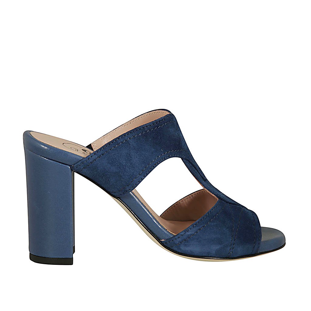 mules blue