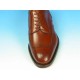 Scarpa derby stringata da uomo con lavorazione Brogue in pelle color marrone - Misure disponibili: 52