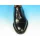 Men's laced oxford shoe with captoe in black leather - Available sizes:  52