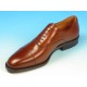 Chaussure oxford à lacets pour hommes avec bout droit en cuir marron - Pointures disponibles:  52