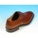 Men's laced oxford shoe with captoe in brown leather - Available sizes:  52