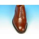 Zapato oxford con cordones y puntera para hombre en piel marron - Tallas disponibles:  52