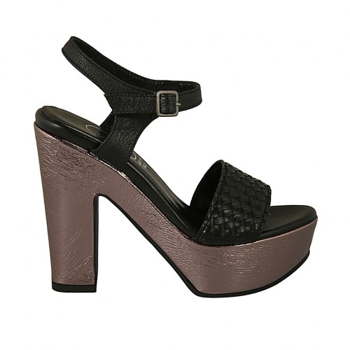 grey patent leather heels