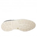 Chaussure à lacets sportif pour hommes en cuir nubuck gris - Pointures disponibles:  46, 47