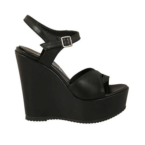 Sandalia Cuña Negra Factory Sale, UP TO 64% OFF | www.apmusicales.com