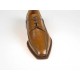 Scarpa derby elegante con lacci da uomo in pelle color cuoio - Misure disponibili: 51