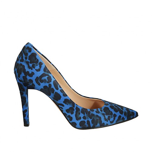womens blue suede heels