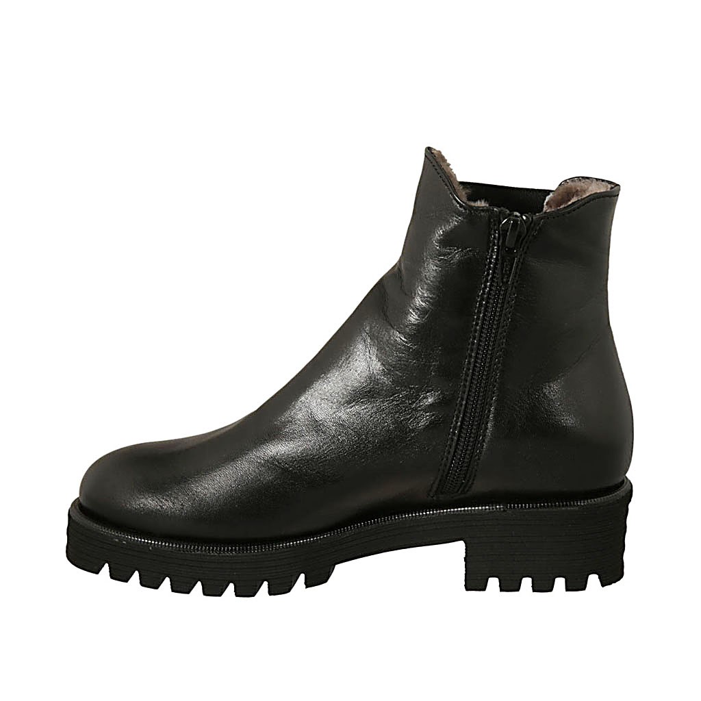prym boots in black leather