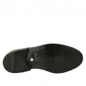 Zapato derby con cordones para hombres con puntera en piel negra - Tallas disponibles:  36, 37, 38, 50