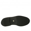 Chaussure sportif pour hommes à lacets en cuir nubuck gris - Pointures disponibles:  38, 47