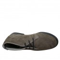 Chaussure sportif pour hommes à lacets en cuir nubuck gris - Pointures disponibles:  38, 47