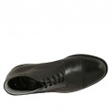 Chaussure sportif pour hommes avec lacets et bout droit en cuir noir - Pointures disponibles:  46