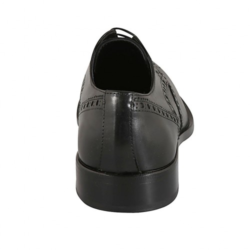 Calzatura uomo in pelle modello derby full brogue marrone - Officina 66