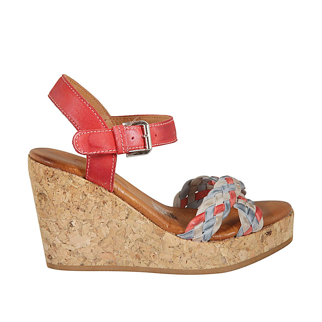 Sandalias Azules Cuña Top Sellers, UP TO 68% OFF | www.bravoplaya.com